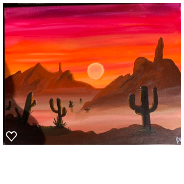 Sunset in the desert
